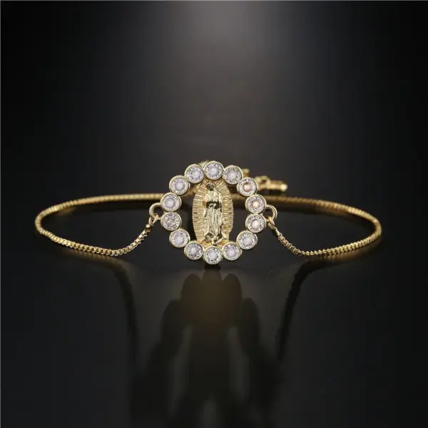 Wholesale Fashion Geometric Copper Zircon Bracelets In Bulk