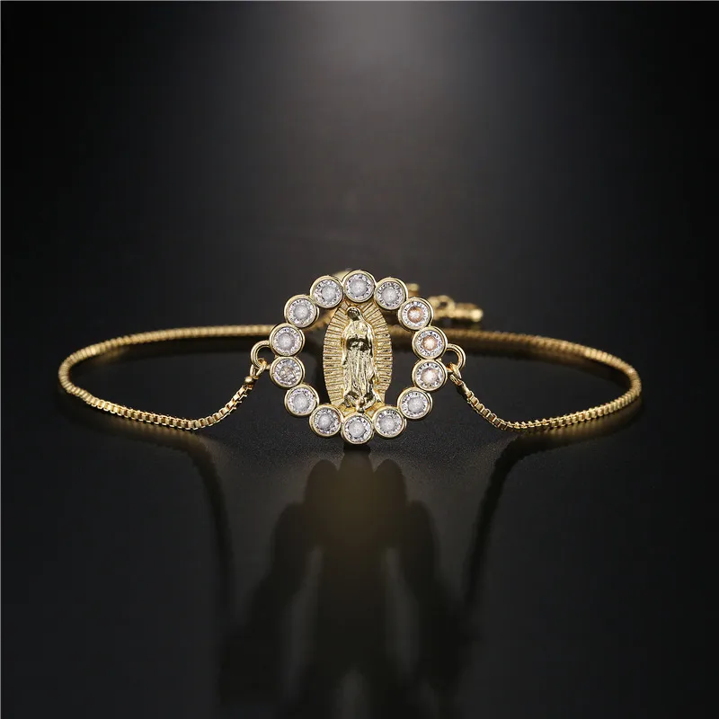 Wholesale Fashion Geometric Copper Zircon Bracelets In Bulk