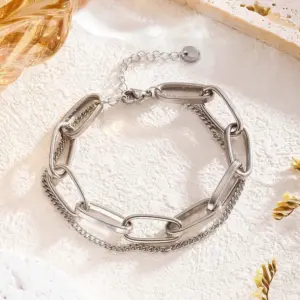 7710 Hip Hop Bracelet / Silver