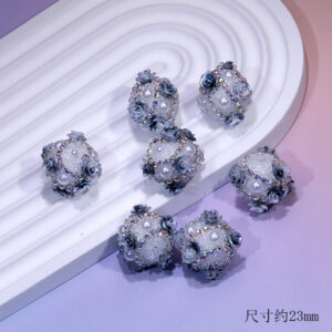 White diamond flower balls