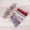 Wholesale Wax line alloy gift leather tassel car key chain bag