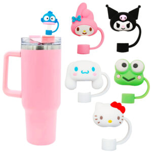 Wholesale 10mm STANLEY Stanley straw cap Sanrio straw sleeve dust plug cute cup decoration