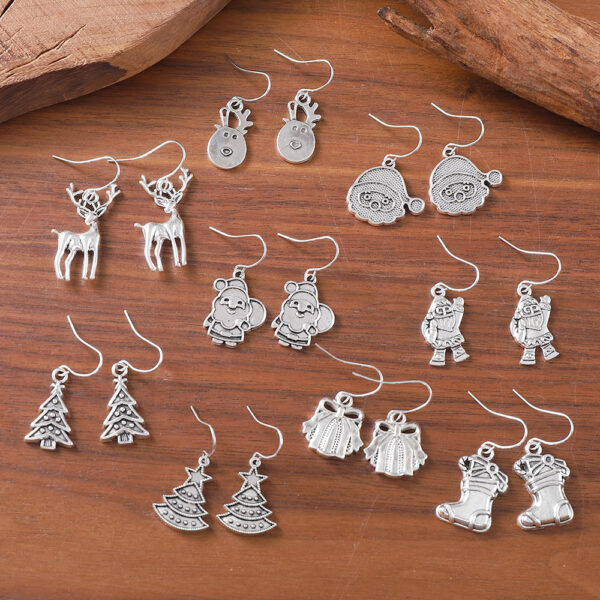 oly-fdc2cd62cefb891989253e530062341f Wholesale Santa Claus pendant earrings