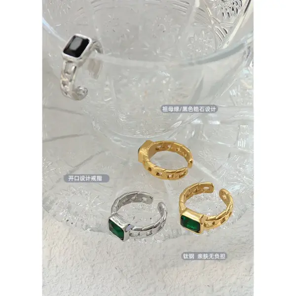 Wholesale PVD Coated Real Gold Plated 18K Gold Geometric 304 Stainless Steel Fashion Waterproof Non Tarnish