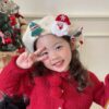 Wholesale Christmas parent-child beret warm wool red hat