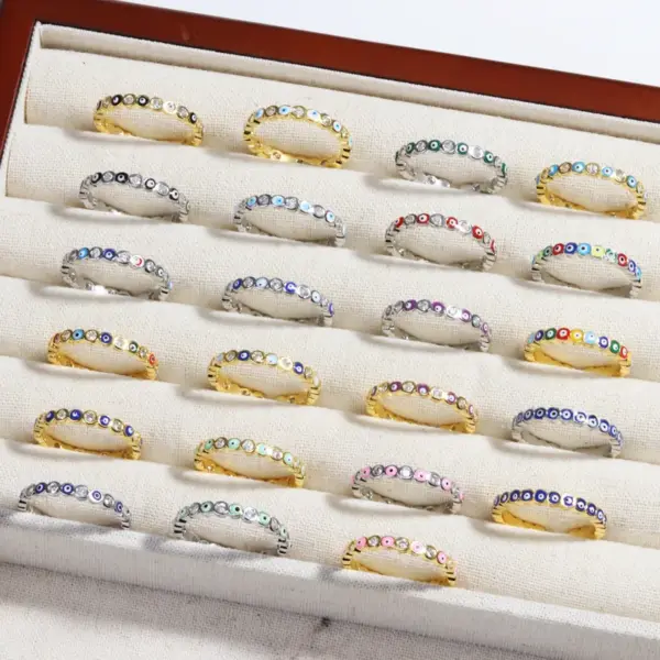 Copper Devil's Eye Rings