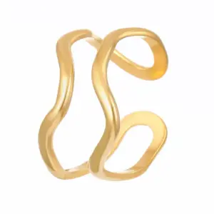 52 18K Real Gold Middle Hollow N-1100