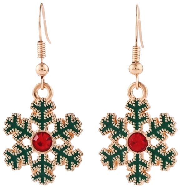 oly-fde061512fdca84cb47bcfe7c9a02cb7 Wholesale Christmas Reindeer Snowflake Earrings