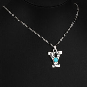 9025 silver O-Chain Letter Y