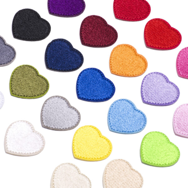 oly-fdeeb6dc3891bed007eeb662982439c7 Wholesale Heart-shaped fabric patch for clothing embroidery