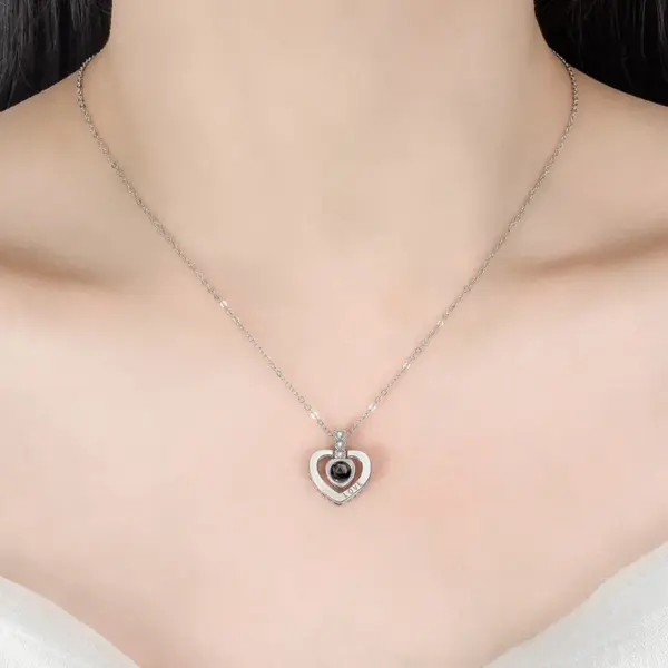 Wholesale New Copper Creative 100 Languages I Love You Pendant Without Chain