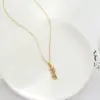 Wholesale Jewelry Fashion Letter 304 Stainless Steel Gold Plated Plating Stainless Steel Necklaces