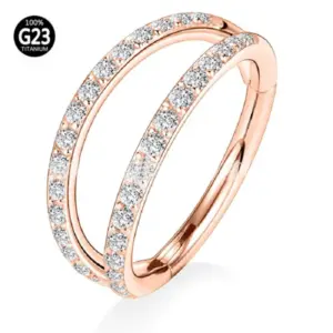 Double Diamond Rose Gold / 1.2*12mm