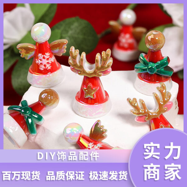 oly-fdf77d02154df521b9b62e8bfce451e7 Wholesale Christmas hat, snowflake, reindeer antler bead