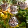 Wholesale Christmas 2D Acrylic Snow House Holiday Decoration