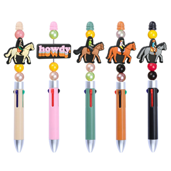 Wholesale Cartoon Cowboy Series Soft Rubber Beads