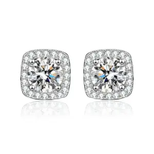 Ed003 Square Bag 50 Points Ear Studs