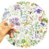 Wholesale 50 INS Chinese Medicine Plant Graffiti Stickers Decorative Guitar Notebook Luggage DIY Waterproof Cross-border