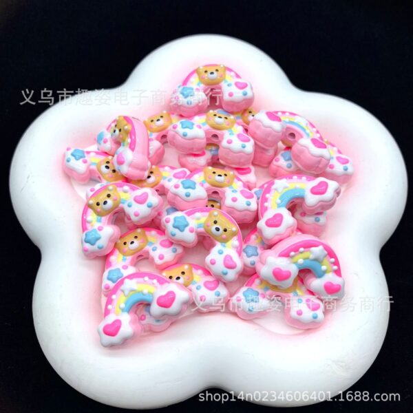 oly-fe0a90fec601515b132e38a209bd4409 Wholesale Cartoon Rainbow Heavy Oil Beads