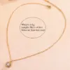 304 Stainless Steel Plastic Glass Round Christmas Hat Christmas Tree Electroplating Ion Plating (IP) Glass 18K Real Gold Plated Golden Plated Casual Christmas Streetwear Waterproof Non Tarnish Conventional Connection Pendant Necklace Necklace