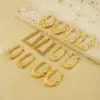Wholesale PVD Coated 18K Gold Plated U Shape 304 Stainless Steel Simple Style Waterproof Non Tarnish Hoop Earrings