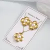 Wholesale Floral Design Pearl Imitation Stainless Steel 304 Necklace Earring Set Women's Casual Holiday Modern Style Jewelry Accessories