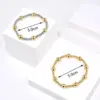 Retro Classic Style Round Copper Beaded Handmade Plating Gold Plated Bracelets
