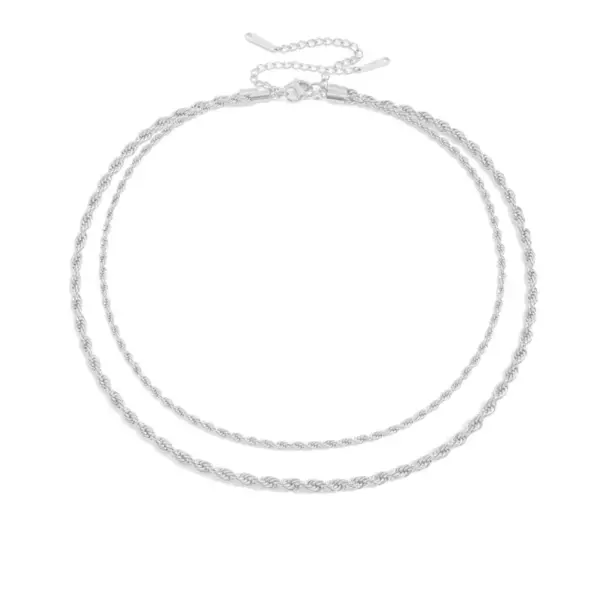 oly-fe238dfde6d1bb1d8f8e81d17886f350 Wholesale PVD Coated 14K Gold Real Gold Plated U Shape Stainless Steel Fashion Waterproof Non Tarnish 304 Stainless Steel Necklace