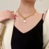 Wholesale PVD Coated 18K Gold Plated 304 Stainless Steel Waterproof Non Tarnish 304 Stainless Steel Necklace