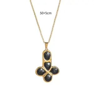 Black-Round O Chain-55cm