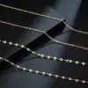 Wholesale Fashion Solid Color Stainless Steel Chain Titanium Steel Necklace 1 Piece