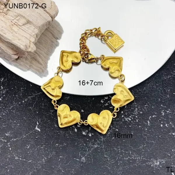 Wholesale 304 Stainless Steel Solid Color PVD Coated Stone-Free Real Gold Plated Simple Style Waterproof Non Tarnish Plating Chain Ball Chain Gold Bracelets