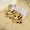 Wholesale Irregular Shape Water Plating Stainless Steel 201 Folded Rhombus Square Earrings Fashionable Casual Modern Style Jewelry