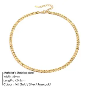 Gold 6mm-42 5cm-yx328 42
