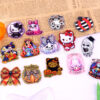 Wholesale New loose powder cross-border cartoon Halloween cute jewelry acrylic pins adorable DIY patch accessories