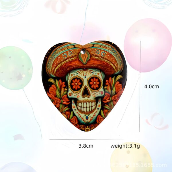 oly-fe6fc0d4693dfdb9e3a7c1c7573d1486 Wholesale Acrylic Flatback Halloween Skull Acrylic Earrings Accessories DIY Pendant Crafts