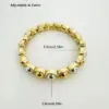 Wholesale Simple Style Color Block Solid Color Alloy 18K Gold Plated Stainless Steel Bracelets In Bulk