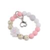 oly-fe748b95c4104e1af46d27cec2b7795a Wholesale Spot Amazon Silicone Food Grade Silicone Bead Bracelet Spring and Summer Daisy Wrist Keychain Pendant Bracelet
