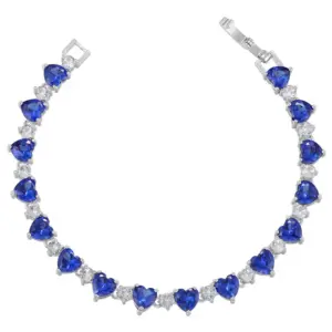 White Gold Color Blue Diamond