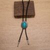 Wholesale Bohemia Blue Pine Stone Men's Bolo Tie Necklace
