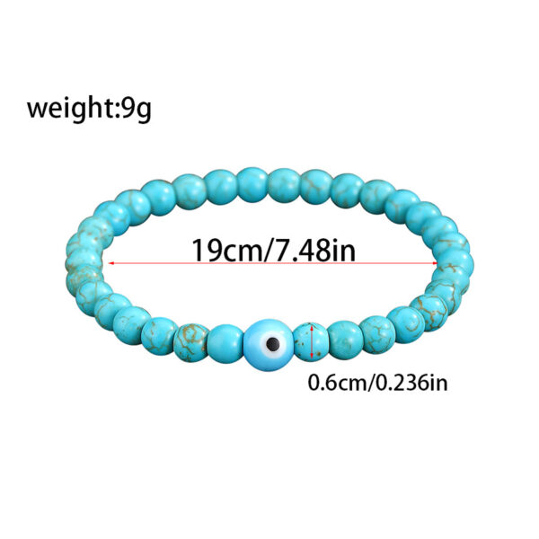 Wholesale White turquoise volcanic stone bracelet