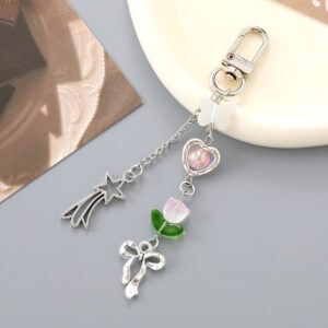 K4841 flower meteor pendant pink / Small pendant