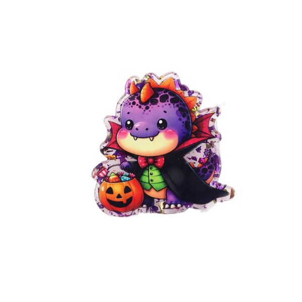 Wholesale New loose powder cross-border cartoon Halloween cute jewelry acrylic pins adorable DIY patch accessories