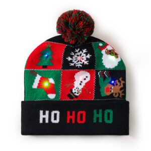Multi-colored christmas hats