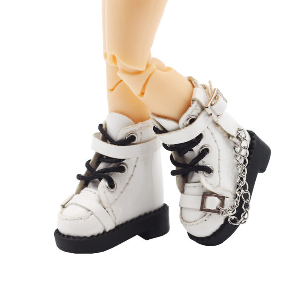 Wholesale doll toy shoes all-match DOD doll 12 points chain buckle boots 2.6 * 1.2cm