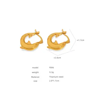 F896-F822-Gold Earrings