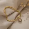 Wholesale Vintage Style Simple Style Cross Copper 18k Gold Plated Zircon Bracelets In Bulk