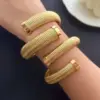 Wholesale PVD Coated 18K Gold Real Gold Plated Solid Color 304 Stainless Steel Simple Style Waterproof Non Tarnish 304 Stainless Steel Bangle