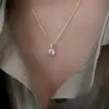 Wholesale Elegant Solid Color Copper Inlay Rhinestones Pendant Necklace