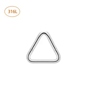 Triangle Silver (stainless Steel) / 1.2x8mm